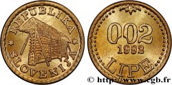SLOVÉNIE 0,02 Lipe (monnaie non adoptée) 1992 
