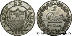 SUISSE - CANTON DE VAUD 1 Batzen 1804  SUP 