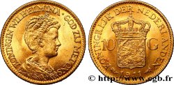 NETHERLANDS 10 Gulden, 3e type Wilhelmina 1911 Utrecht MS 