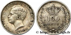 PORTUGAL 100 Reis Emmanuel II 1910  TTB 
