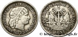 HAÏTI 10 Centimes emblème “Liberté créole” de Roty 1887 Paris TTB 