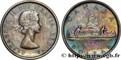 CANADA 1 Dollar Elisabeth II canoe 1962 