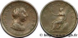 REGNO UNITO 1 Penny Georges III tête laurée 1807 