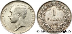 BELGIUM 1 Franc Albert Ier légende française 1913  XF 