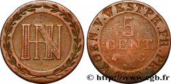 ALLEMAGNE - ROYAUME DE WESTPHALIE 5 Centimes monogramme de Jérôme Napoléon 1809 