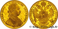 AUTRICHE - FRANÇOIS-JOSEPH Ier 4 Ducats, refrappe moderne 1915  SPL 