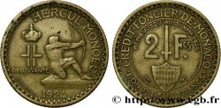 MONACO 2 Francs émission du Crédit Foncier de Monaco 1924 Poissy q.BB 