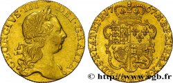 GRANDE-BRETAGNE - GEORGES III Guinée, 3e buste 1767 Londres TTB+/SUP 