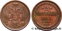 RUSSLAND 2 Kopecks aigle bicéphale 1851 Ekaterinbourg fVZ 