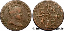 ESPAGNE 8 Maravedis Isabelle II 1847 Jubia