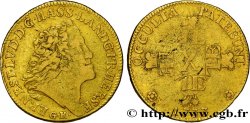 ALLEMAGNE - HESSE-DARMSTADT- ERNEST- LOUIS Carolin ou 10 Gulden 1733 Darmstadt TB+ 