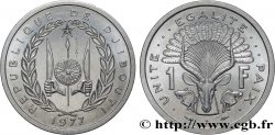 GIBUTI Essai de 1 Franc emblème / antilope 1977 Paris