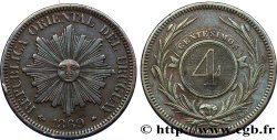 URUGUAY 4 Centesimos 1869 Paris