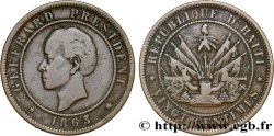 HAÏTI 20 Centimes président Geffrard 1863 Heaton