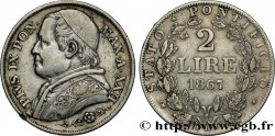 VATICAN ET ÉTATS PONTIFICAUX 2 Lire Pie IX an XXII 1867 Rome