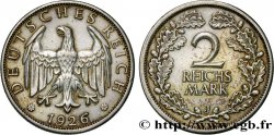 GERMANIA 2 Reichsmark aigle 1926 Hambourg q.SPL 