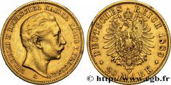 ALLEMAGNE - PRUSSE 20 Mark Guillaume II 1889 Berlin TTB 