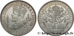 SUÈDE 2 Kronor Oscar II - 25 e anniversaire du règne 1897 Stockholm TTB+/SUP 