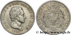 ITALIEN - KÖNIGREICH SARDINIEN 5 Lire Charles Félix 1829 Turin