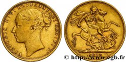 UNITED KINGDOM 1 Souverain Victoria 1872 Londres XF 
