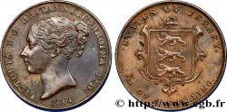 JERSEY 1/13 Shilling Reine Victoria 1861  AU 