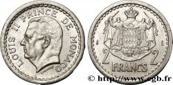 MONACO 2 Francs Louis II / armes (1943) Paris VZ 