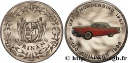 SURINAM 100 Guilders Proof Ford Thunderbird 1957 1996  FDC 