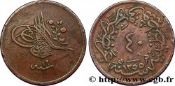 TURKEY 40 Para AH1255 an 19 1857  XF 