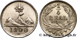 GUATEMALA 1/4 Real 1900  SUP 