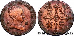 SPANIEN 8 Maravedis Isabelle II 1840 Jubia fSS 