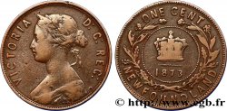 TERRANOVA 1 Cent Terre Neuve Victoria 1873 