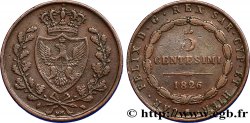 ITALIE - ROYAUME DE SARDAIGNE 5 Centesimi Royaume de Sardaigne type au “P” 1826 Turin TTB 