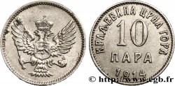 MONTENEGRO 10 Para aigle bicéphale 1914  AU 