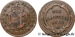 ALLEMAGNE - AUTRICHE ANTÉRIEURE 1 Kreuzer Vorderoesterreich, légende au nom de François II d’Autriche 1802 Günzburg - H TB+ 