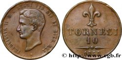 ITALIE - ROYAUME DES DEUX-SICILES 10 Tornesi François II 1859 Naples TTB 