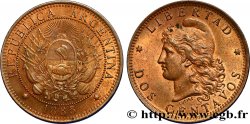 ARGENTINE 2 Centavos “Liberté” 1885  SUP 