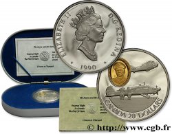 KANADA 20 Dollars proof Elisabeth II / Avions Anson et Harvard 1990  ST 
