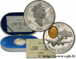 CANADA 20 Dollars proof Elisabeth II / Bombardier Avro 1990  FDC 