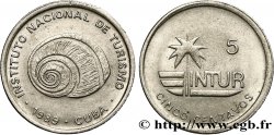 KUBA 5 Centavos monnaie pour touristes Intur “5” fin 1989 
