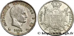 ITALIE - ROYAUME D&nbsp;ITALIE - NAPOLÉON Ier 5 Lire 1809 Milan TTB+ 