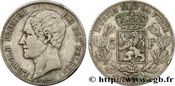 BÉLGICA 5 Francs Léopold Ier 1851 