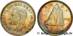 CANADA 10 cents Georges VI 1951  SPL 