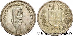 SVIZZERA  5 Francs Berger des alpes 1953 Berne