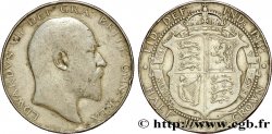 UNITED KINGDOM 1/2 Crown Edouard VII 1910  VF 