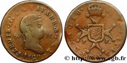 ESPAGNE - NAVARRE 6 Maravedis Ferdinand III 1820 Pampelune TB 