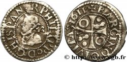 ESPAGNE - ROYAUME D ESPAGNE - PHILIPPE III 1/2 Real 1611 Barcelone TB+ 