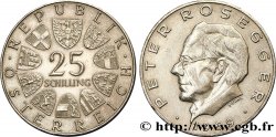 AUTRICHE 25 Schilling emblème / le poête Peter Rosegger 1969  SUP 