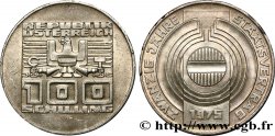 AUTRICHE 100 Schilling 20e anniversaire du traité d’état 1975  SUP 