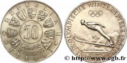 AUSTRIA 50 Schilling Jeux Olympiques d’Innsbruck, saut à ski 1964  AU 