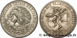 MEXIQUE 25 Pesos Jeux Olympiques de Mexico 1968 Mexico SUP 